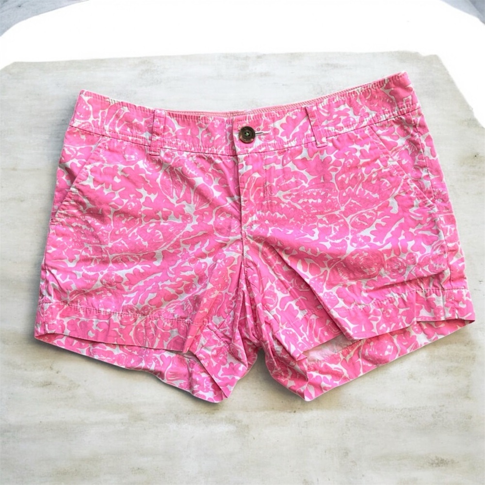 Lilly Pulitzer Pink Patterned Women's Callahan Shorts Size 6
